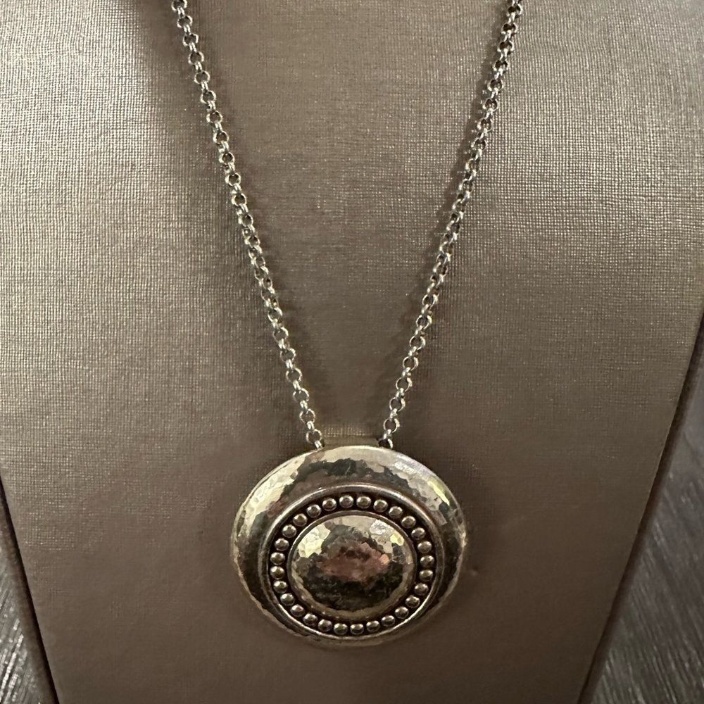 𝅺Brighton Silver Circle Pendant Necklace